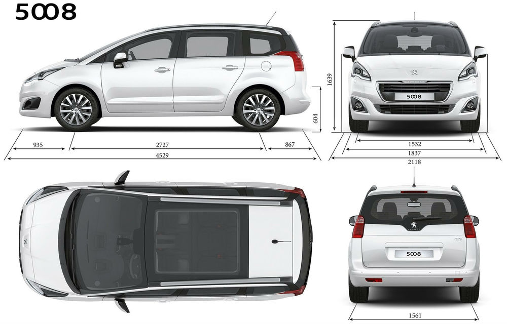 Peugeot 3008 facelift şi 5008 facelift, dezvăluite înainte de Frankfurt - Poza 2