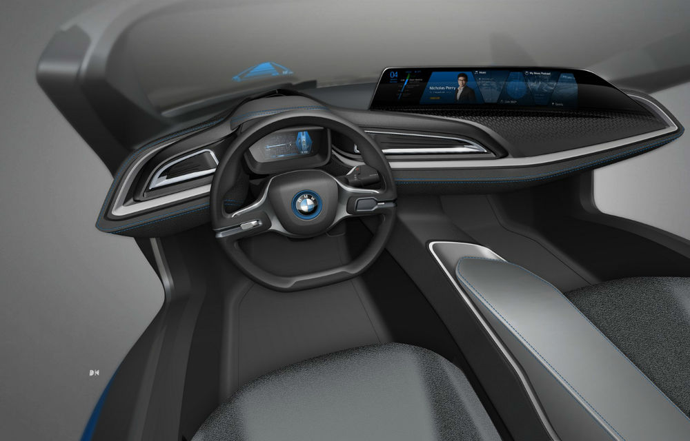 BMW a găsit o soluție împotriva hoților de oglinzi: i8 Mirrorless Concept. Bonus: primul i8 care se conduce singur - Poza 2