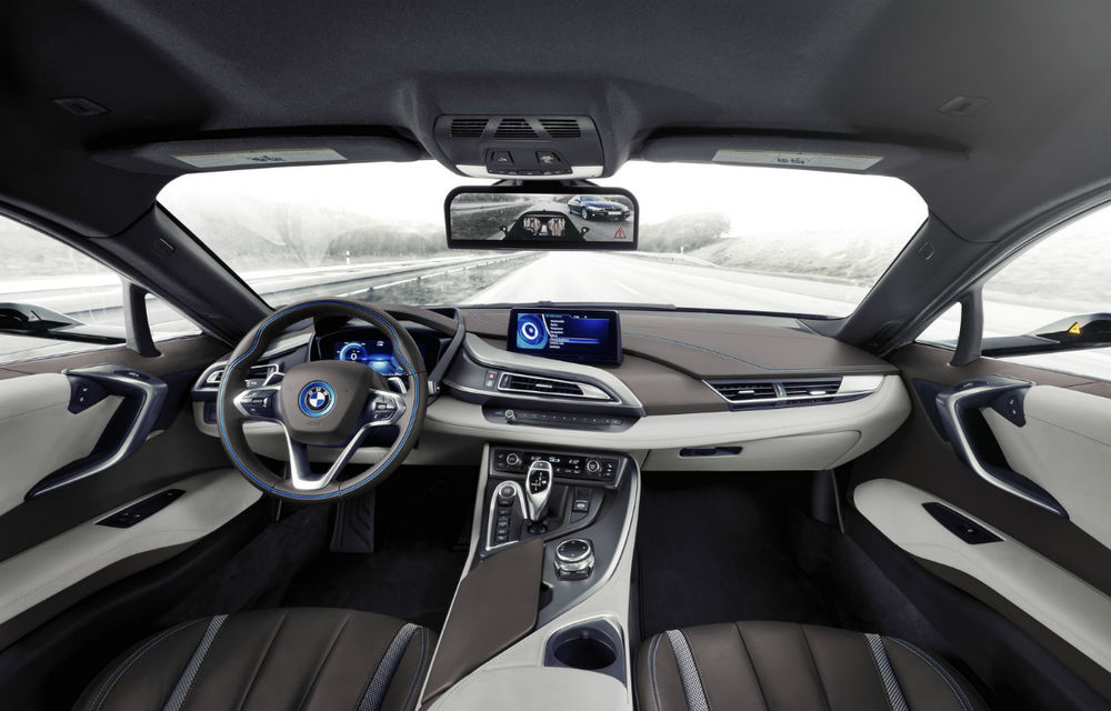 BMW a găsit o soluție împotriva hoților de oglinzi: i8 Mirrorless Concept. Bonus: primul i8 care se conduce singur - Poza 2