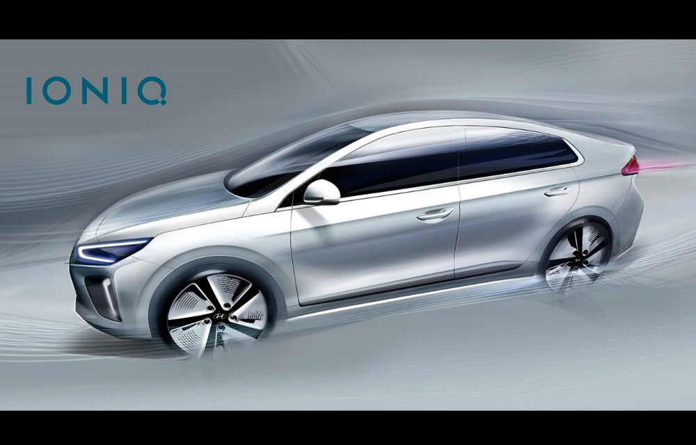 Hyundai Ioniq se dezvăluie în primele fotografii oficiale: ceva mai bine decât rivalul Toyota Prius - Poza 2