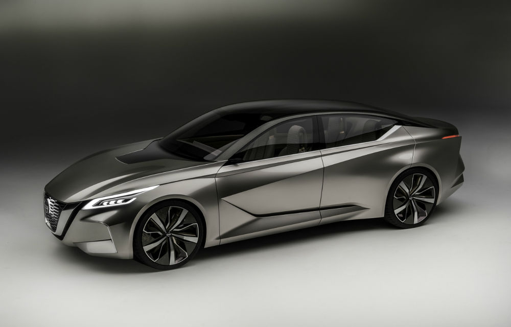 Nissan Vmotion 2.0 Concept: sedanul sportiv autonom anticipează designul viitoarelor modele ale constructorului - Poza 2