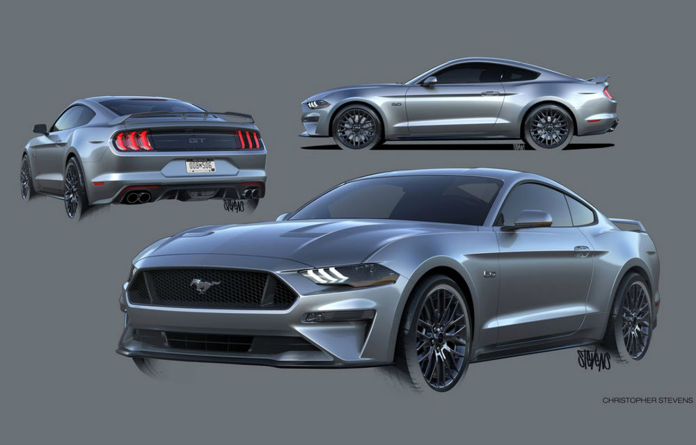 Ford Mustang facelift: schimbări subtile pentru cel mai vândut coupe sportiv din lume - Poza 2