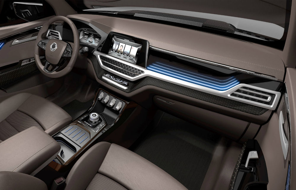 Conceptul Ssangyong XAVL anunță noul Rexton și vine cu airbag-uri inedite: unul exterior pentru pietoni și unul central, între șofer și pasager - Poza 2