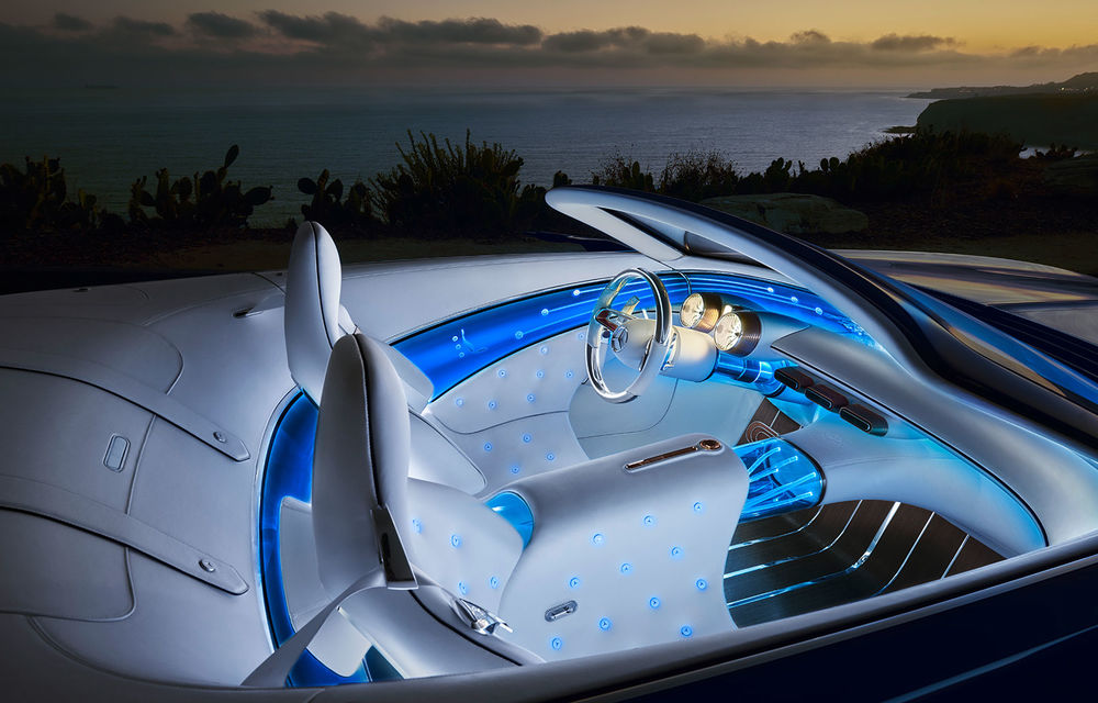 Vision Mercedes-Maybach 6 Cabriolet: concept electric de 750 cai putere și autonomie de 500 de kilometri - Poza 2