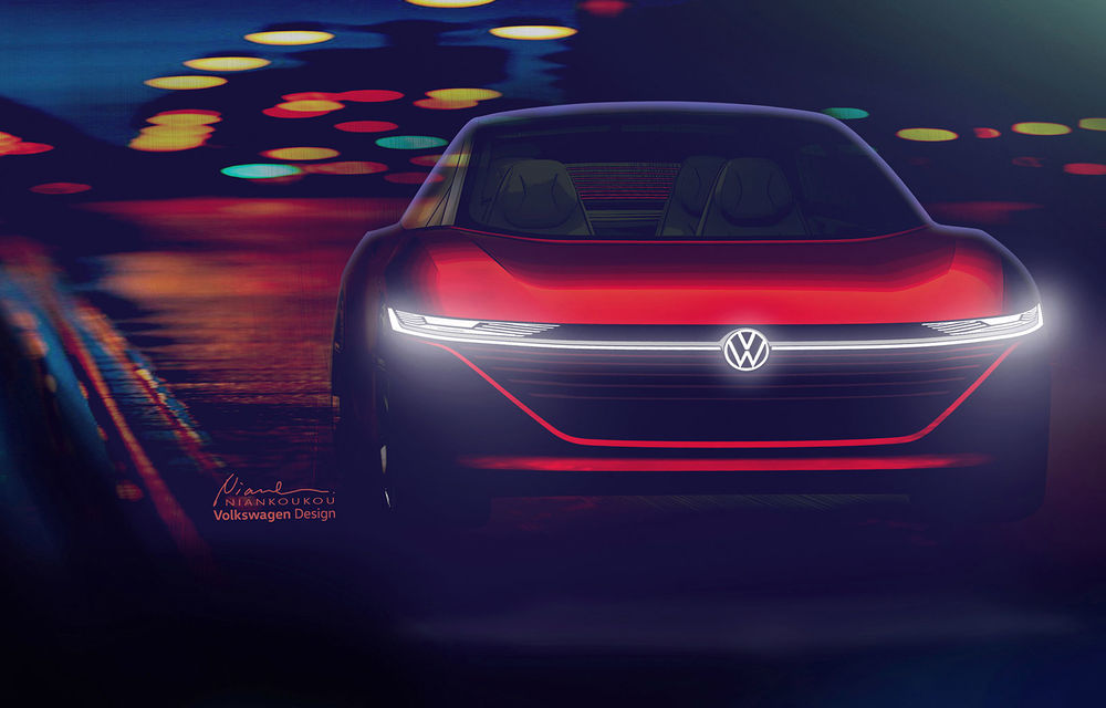 Volkswagen ID Vizzion: conceptul electric cu autonomie de 665 de kilometri anticipează urmașul electric al lui Phaeton din 2022 - Poza 2