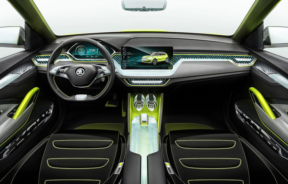 Skoda a lansat conceptul Vision X: sistem hibrid de propulsie cu benzină, gaz natural comprimat și motor electric - Poza 2