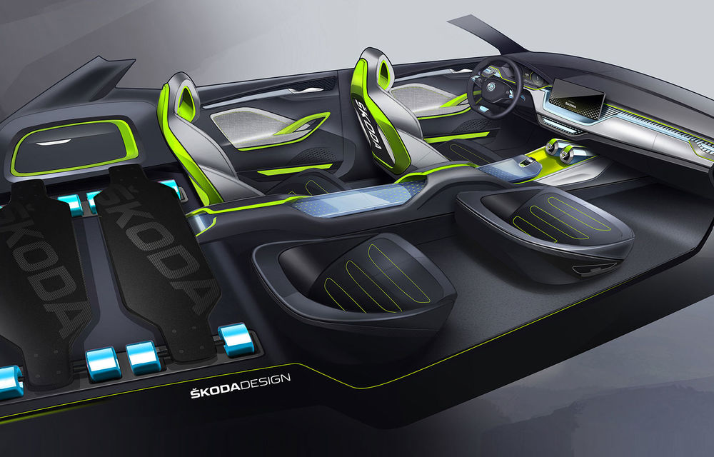 Skoda a lansat conceptul Vision X: sistem hibrid de propulsie cu benzină, gaz natural comprimat și motor electric - Poza 2