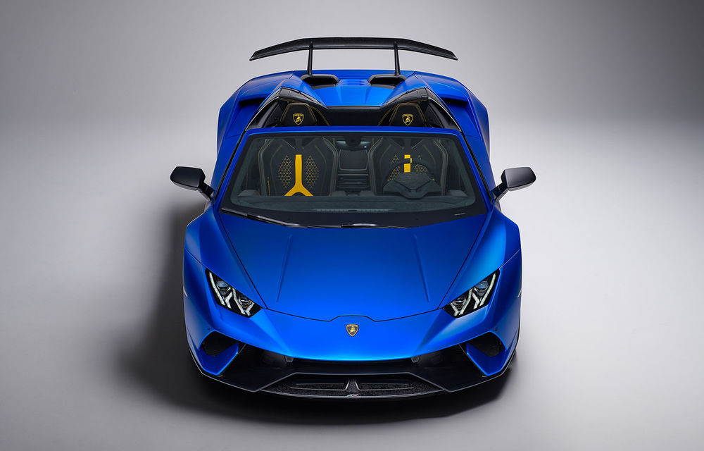 Lamborghini Huracan Performante Spyder: sistem aerodinamic activ, mai ușor cu 35 de kilograme și 640 de cai putere - Poza 2