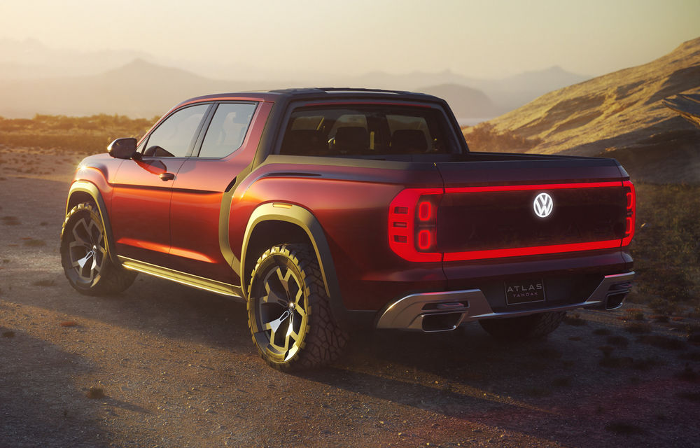 Volkswagen Atlas Tanoak: concept pentru un pick-up cu motor V6 de 276 de cai putere - Poza 2