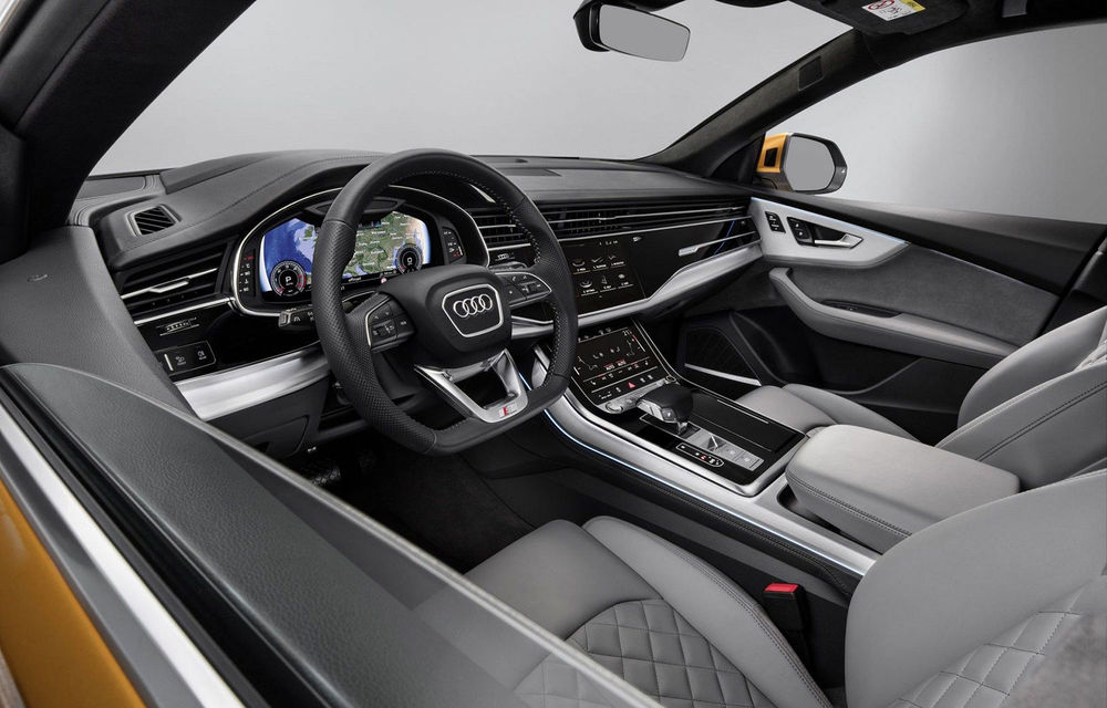Audi a prezentat noul Q8: SUV-ul coupe are direcție integrală, un interior preluat de pe limuzina A8 și motorizări cu sistem micro-hibrid - Poza 4