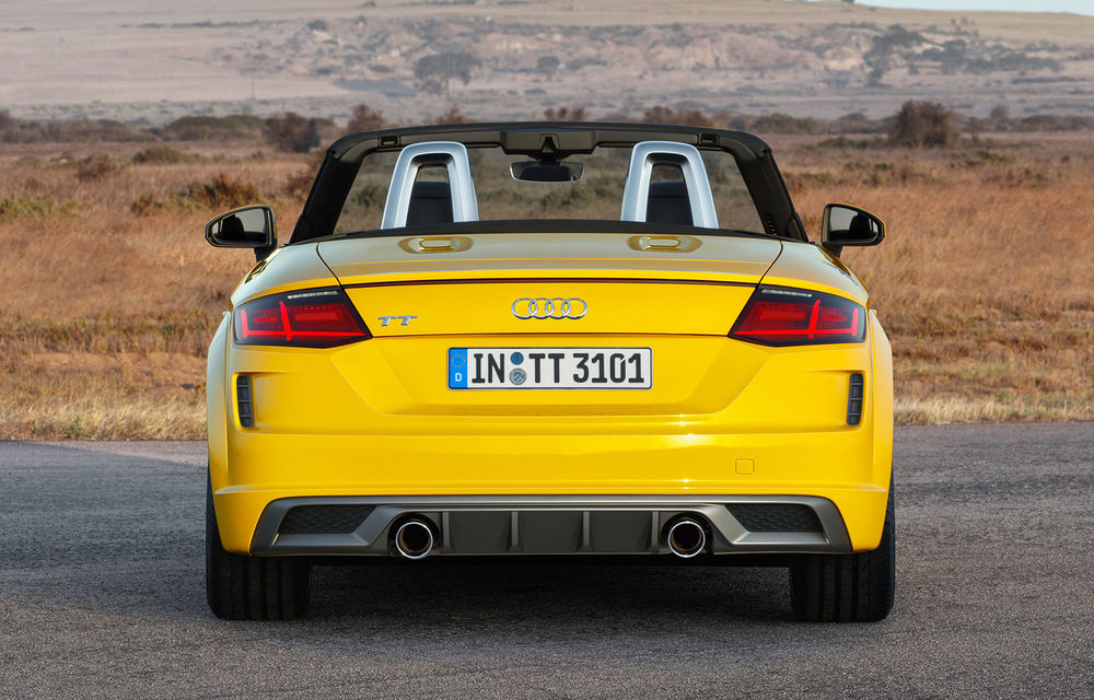 Audi TT facelift: motorizări pe benzină mai puternice și schimbări minore de design - Poza 2