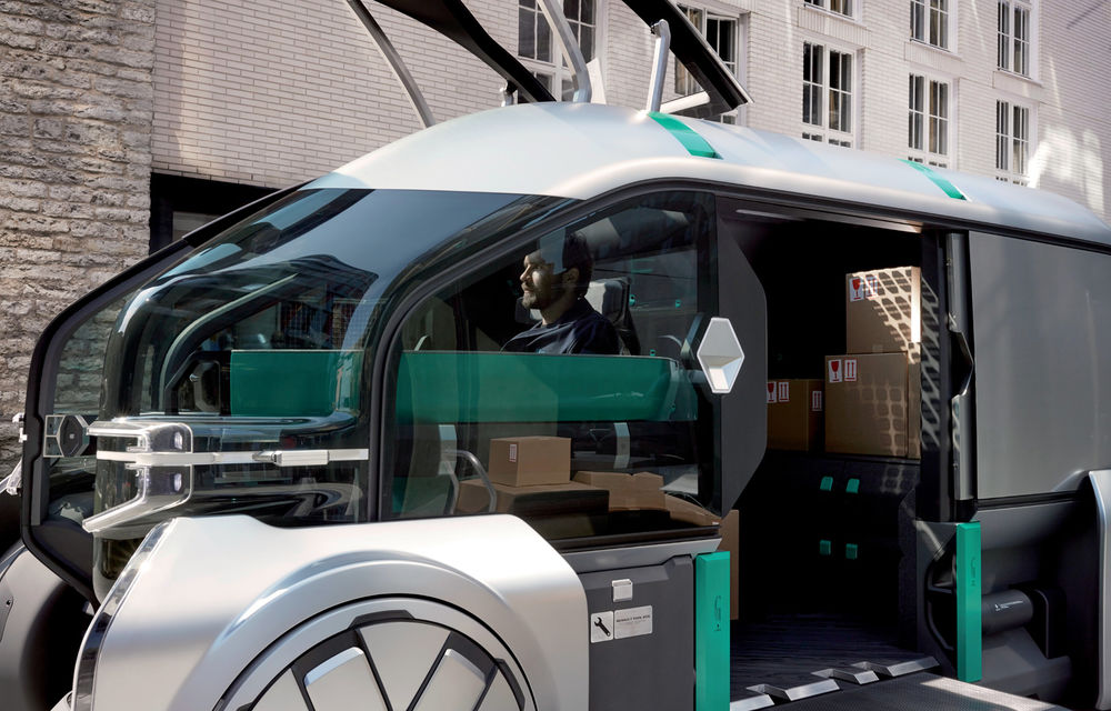 Renault EZ-PRO: concept de utilitară autonomă și electrică pentru livrări în mările orașe - Poza 2