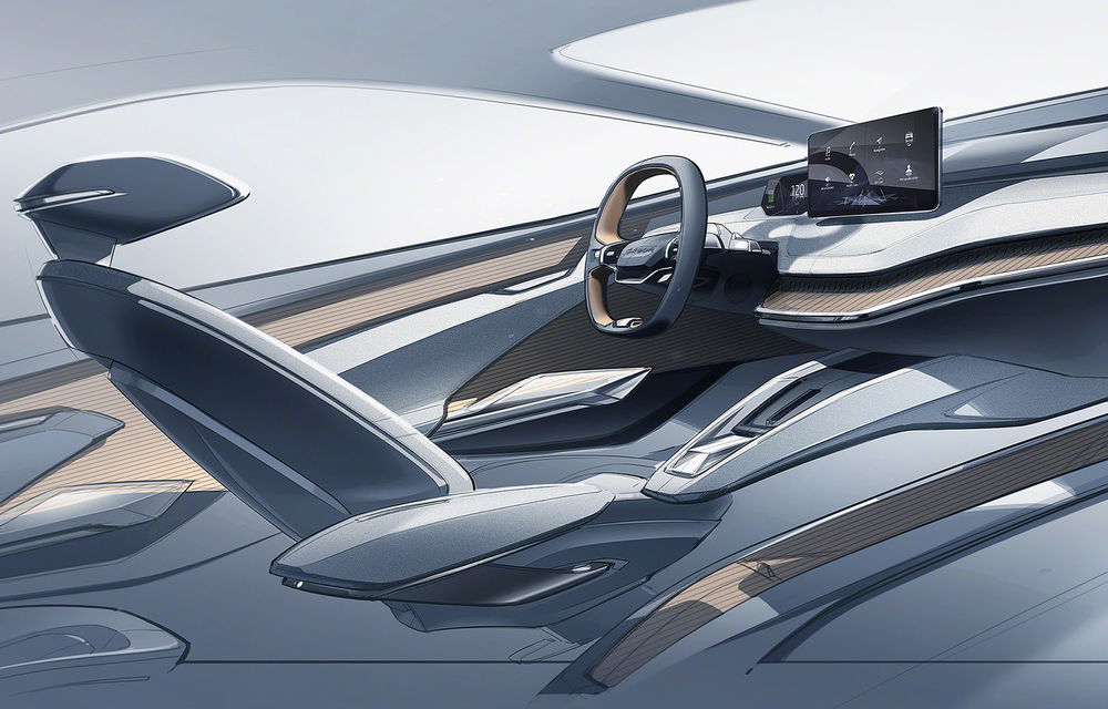 Skoda Vision iV: conceptul de 306 cai putere și autonomie de 500 de kilometri anticipează lansarea unui SUV coupe electric - Poza 2