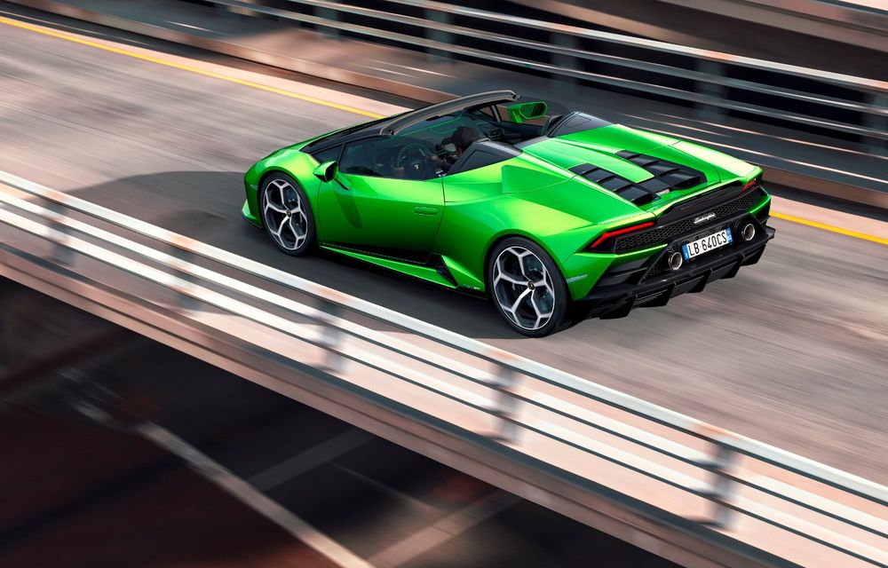 Lamborghini prezintă Huracan Evo Spyder: 640 CP și plafon retractabil care poate fi operat până la 50 km/h - Poza 2
