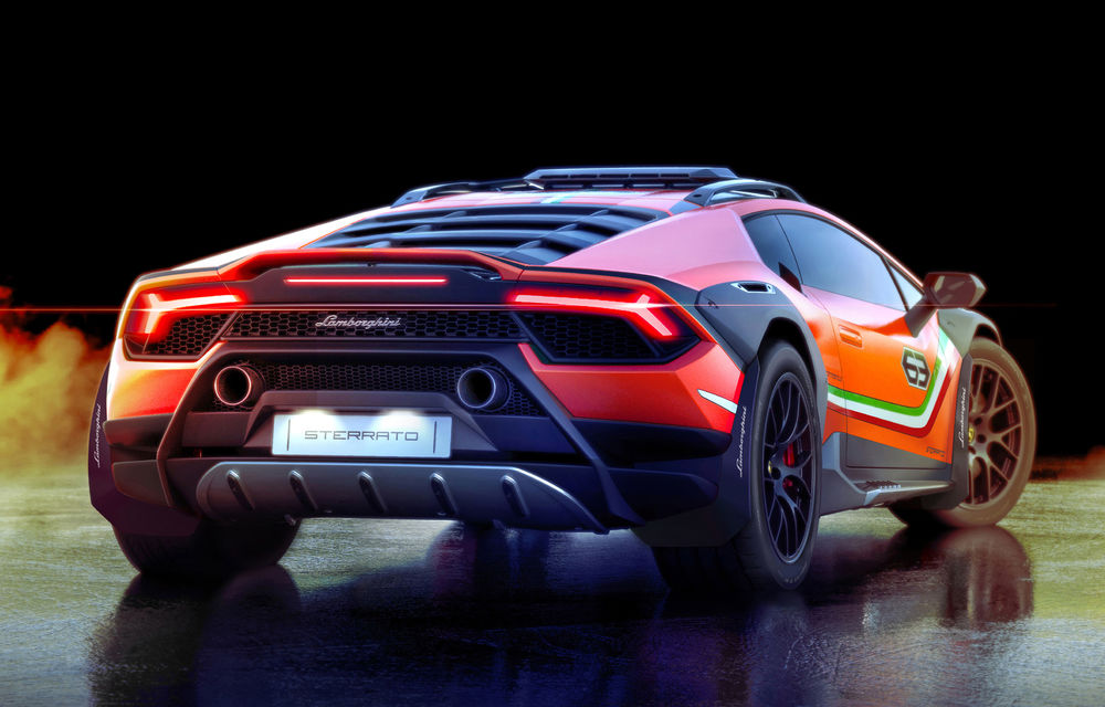 Lamborghini prezintă un concept off-road: Huracan Sterrato are garda la sol cu 47 mm mai înaltă decat Huracan și 640 de cai putere - Poza 2