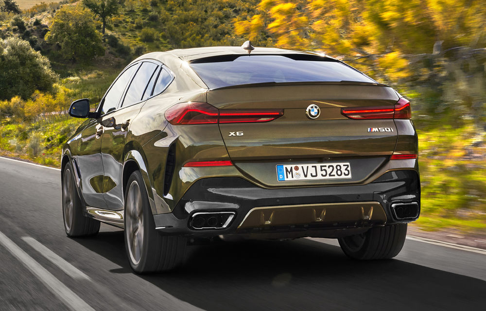 Imagini și detalii tehnice pentru noua generație BMW X6: motor pe benzină V8 de 530 de cai putere și grilă iluminată - Poza 2