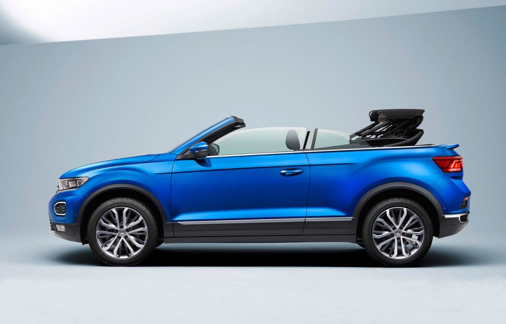 Volkswagen prezintă noul T-Roc Cabriolet: SUV-ul cu plafon soft-top are 2 motoare pe benzină de 115 și 150 de cai putere - Poza 2