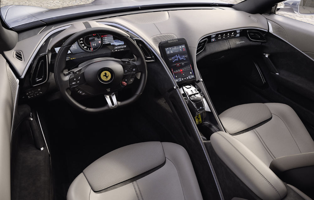 Ferrari prezintă noul coupe Roma: motor turbo V8 de 3.9 litri și 620 de cai putere - Poza 2