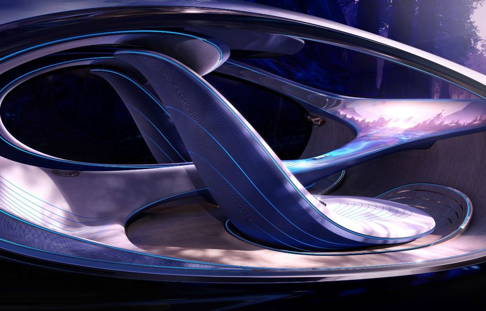 Mercedes-Benz a prezentat conceptul Vision AVTR: prototipul electric are o autonomie de până la 700 de kilometri și a fost inspirat de pelicula Avatar - Poza 2