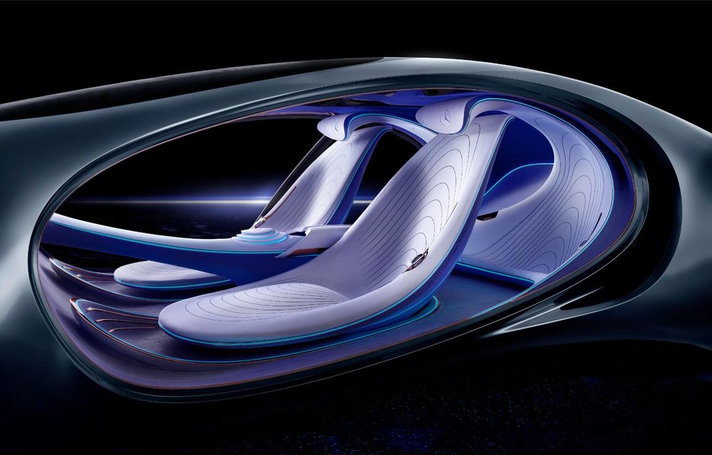 Mercedes-Benz a prezentat conceptul Vision AVTR: prototipul electric are o autonomie de până la 700 de kilometri și a fost inspirat de pelicula Avatar - Poza 2