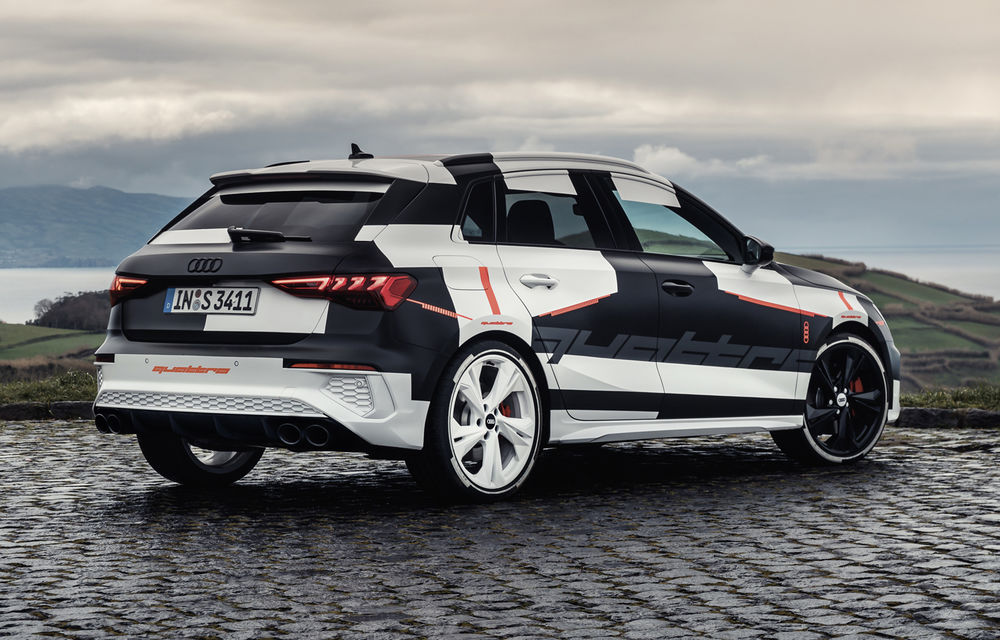 Primele imagini cu noua generație Audi A3 Sportback: prototipul modelului compact a fost testat în Insulele Azore - Poza 2