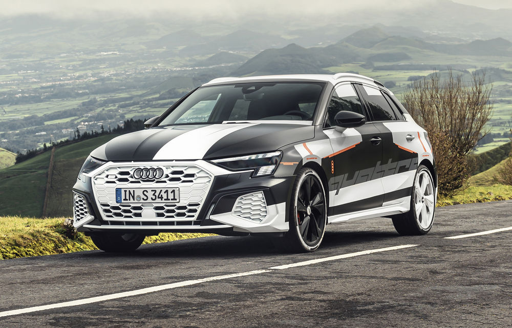 Primele imagini cu noua generație Audi A3 Sportback: prototipul modelului compact a fost testat în Insulele Azore - Poza 2