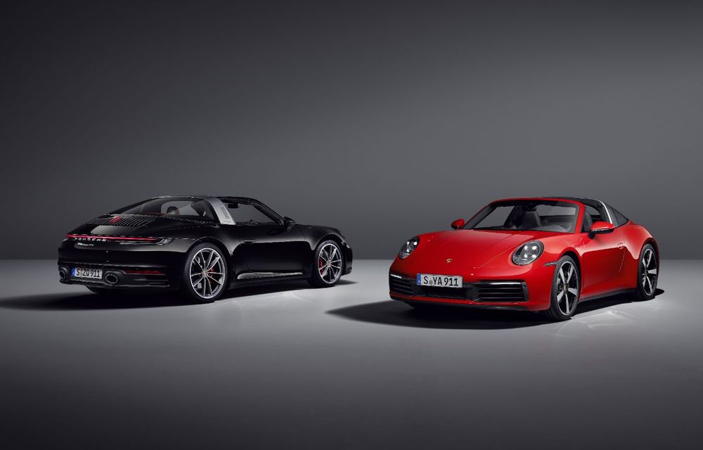 Porsche a prezentat noua generație 911 Targa: două versiuni de putere cu până la 450 CP și soft-top acționat electric în 19 secunde - Poza 2