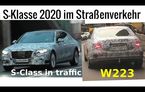 VIDEO: Viitoarea generație Mercedes-Benz Clasa S, spionată în trafic: vârful de gamă ...