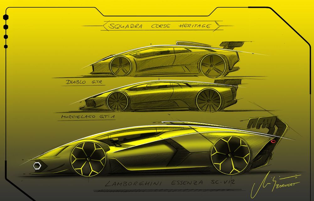 O nouă imagine teaser cu viitorul Lamborghini SCV12: modelul va fi echipat cu un motor V12 cu peste 830 CP - Poza 2