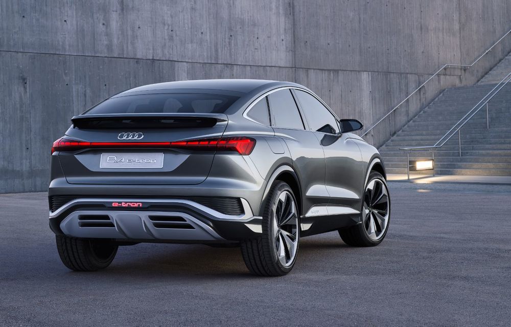 Audi Q4 Sportback e-tron Concept anunță un nou SUV electric în gama germanilor: peste 500 de km autonomie și 306 CP - Poza 2