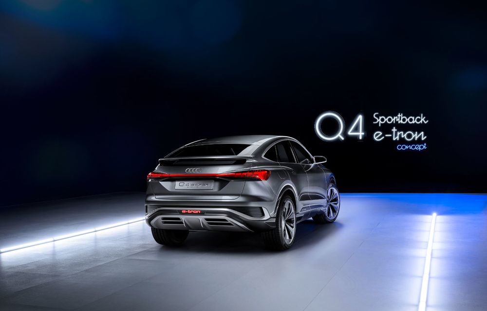 Audi Q4 Sportback e-tron Concept anunță un nou SUV electric în gama germanilor: peste 500 de km autonomie și 306 CP - Poza 2