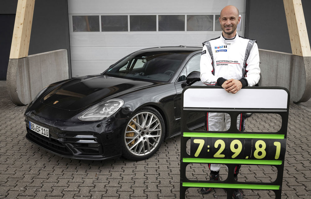 Porsche publică înregistrarea video a recordului stabilit de Panamera facelift pe Nurburgring: prezentarea oficială va avea loc în 26 august - Poza 2